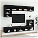 Mobile Porta TV con Luci LED Nero 80x30x30 cm - Foto miniatura 3