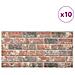 Lusso Casadino -  Pannelli Murali 3d Con Mattoni Grigio & Marrone Scuro 10 Pz Eps - Foto miniatura 3
