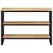 Tavolo Consolle 100x35x70 Cm In Legno Massello Di Mango Grezzo - Foto miniatura 1