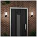 Lampade da esterno  con sensore 2 pezzi Acciaio inossidabile nero IP44 - Foto miniatura 3