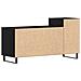 Mobile TV  Nero Rovere 100x35x55 cm Legno ingegnerizzato - Foto miniatura 8