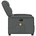 Poltrona Reclinabile Massaggio Elettrica Grigio Scuro Tessuto - Foto miniatura 6