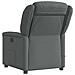 Poltrona Reclinabile Massaggio Elettrica Grigio Scuro Tessuto - Foto miniatura 7