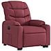 Poltrona Alzapersona Reclinabile Elettrica Rosso Vino Tessuto - Foto miniatura 4