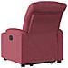Poltrona Alzapersona Reclinabile Elettrica Rosso Vino Tessuto - Foto miniatura 5