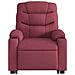 Poltrona Alzapersona Reclinabile Elettrica Rosso Vino Tessuto - Foto miniatura 9