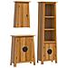 Set Mobili da Bagno 3 pz in Legno Massello di Pino - Foto miniatura 1