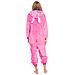 Pigiama Da Donna Tuta Kigurumi Onesie Costume Stich Rosa 155-165 Cm M - Foto miniatura 4
