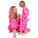 Pigiama Da Donna Tuta Kigurumi Onesie Costume Stich Rosa 155-165 Cm M - Foto miniatura 7