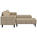 Set di divani 3 pcs Grigio chiaro Pelle scamosciata sintetica - Foto miniatura 5