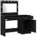 Tavolo da Trucco 2 pcs Nero 40 x 41 x 75 cm Legno multistrato - Foto miniatura 4