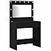 Tavolo da Trucco 2 pcs Nero 40 x 41 x 75 cm Legno multistrato - Foto miniatura 5