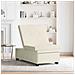Divano Letto Crema 67 x 194 x 38 cm Velluto - Foto miniatura 3