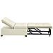 Divano Letto Crema 67 x 194 x 38 cm Velluto - Foto miniatura 6