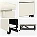 Divano Letto Crema 67 x 194 x 38 cm Velluto - Foto miniatura 8
