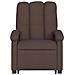 Poltrona Alzapersona Massaggi Reclinabile Marrone Scuro Tessuto - Foto miniatura 9