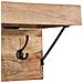 Appendiabiti Marrone 73 x 19 x 23 cm Legno massello di acacia - Foto miniatura 8