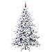 Albero di Natale Artificiale con Rami Pieghevoli Bianco 180 cm - Foto miniatura 4