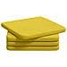 Cuscini per Seduta 4 pcs Giallo Chiaro 40 x 40 x 3 cm Tessuto - Foto miniatura 1