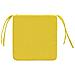 Cuscini per Seduta 4 pcs Giallo Chiaro 40 x 40 x 3 cm Tessuto - Foto miniatura 7