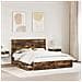 Letto con Contenitore con testiera Rovere fumé 160 x 200 cm - Foto miniatura 3