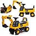 Cavalcabile spingi-camminatore Escavatore Loader CAT 3in1 grande auto per bambini - Foto miniatura 4