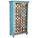 Armadio In Legno Blu 90x40x170h - Foto miniatura 1