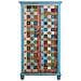 Armadio In Legno Blu 90x40x170h - Foto miniatura 2