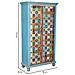 Armadio In Legno Blu 90x40x170h - Foto miniatura 4