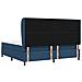 Letto a molle con materasso Blu 200 x 200 cm Tessuto - Foto miniatura 7