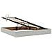 Letto con contenitore e LED Grigio chiaro 200 x 200 cm Velluto - Foto miniatura 7