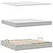 Letto con contenitore e LED Grigio chiaro 200 x 200 cm Velluto - Foto miniatura 9