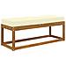 Cuscino da Sedia Esterno Crema 115 x 40 x 8 cm 100% Poliestere - Foto miniatura 3