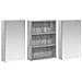 Set di Armadi da Bagno con lo scaffale 3 pcs 100 x 10,5 x 50 cm - Foto miniatura 5