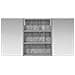 Set di Armadi da Bagno con lo scaffale 3 pcs 100 x 10,5 x 50 cm - Foto miniatura 6