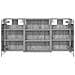 Set di Armadi da Bagno con lo scaffale 3 pcs 100 x 10,5 x 50 cm - Foto miniatura 7