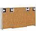 Set di Armadi da Bagno con lo scaffale 3 pcs 100 x 10,5 x 50 cm - Foto miniatura 9