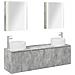 Set di Armadi da Bagno 5 pcs Grigio Cemento - Foto miniatura 1