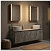 Set di Armadi da Bagno 5 pcs Grigio Cemento - Foto miniatura 4