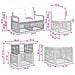 Set Divano da Giardino 6 pz Nero e Bianco Crema polyrattan - Foto miniatura 6