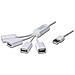Hub USB 4 Porte a Coda con Cavetti - Foto miniatura 2