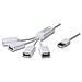 Hub USB 4 Porte a Coda con Cavetti - Foto miniatura 4