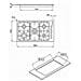 Piano Cottura 7055 062 a Gas 5 Fuochi Gas Colore Inox - Foto miniatura 2