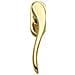 Maniglia Cremonese Dk Serie Leda Per Porta O Finestra In Ottone Oro Lucido - Foto miniatura 1