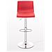 2 Sgabelli Alti Hoover in Polipropilene - Set 2 Sgabelli Bar Design Regolabile 59-80 cm I Sedie Sgabello Girevole 360°con Schienale I Sgabelli Ergonomici Rosso - Foto miniatura 1