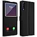 Custodia Wiko View 4 / 4 Lite Doppia Finestra Cover Silicone - Nero - Foto miniatura 1