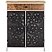 Credenza 60x35x75 Cm In Legno Di Mango Grezzo E Ferro - Foto miniatura 4