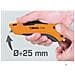 Coltello Di Sicurezza Con Lama Di Taglio Retrattile, Fornito Con 3 Lame Di Taglio Extra - Foto miniatura 2
