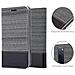 Custodia Compatibile Con Huawei Nova 7 Pro 5g In Grigio Nero - Coperchio Protettiva Con Chiusura Magnetica, Funzione Stand E Tasca Per Le Carte - Foto miniatura 6