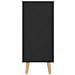 Credenza Nera 90x30x72 cm in Legno Multistrato - Foto miniatura 2